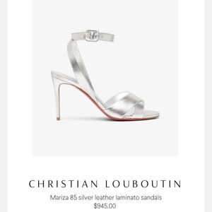 Christian Louboutin NEVER WORN Mariza 85 Leather Heels